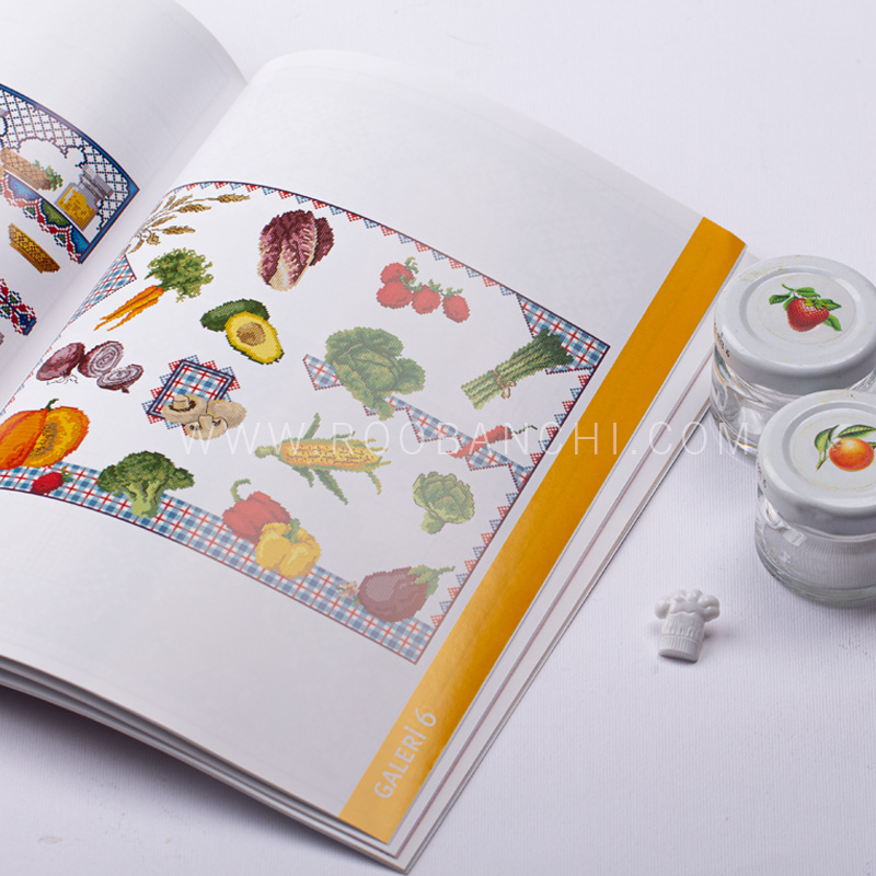 کتاب پترن شماره دوزی طرح آشپزخانه رنگی